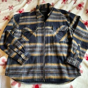 Mennace flannel zip up